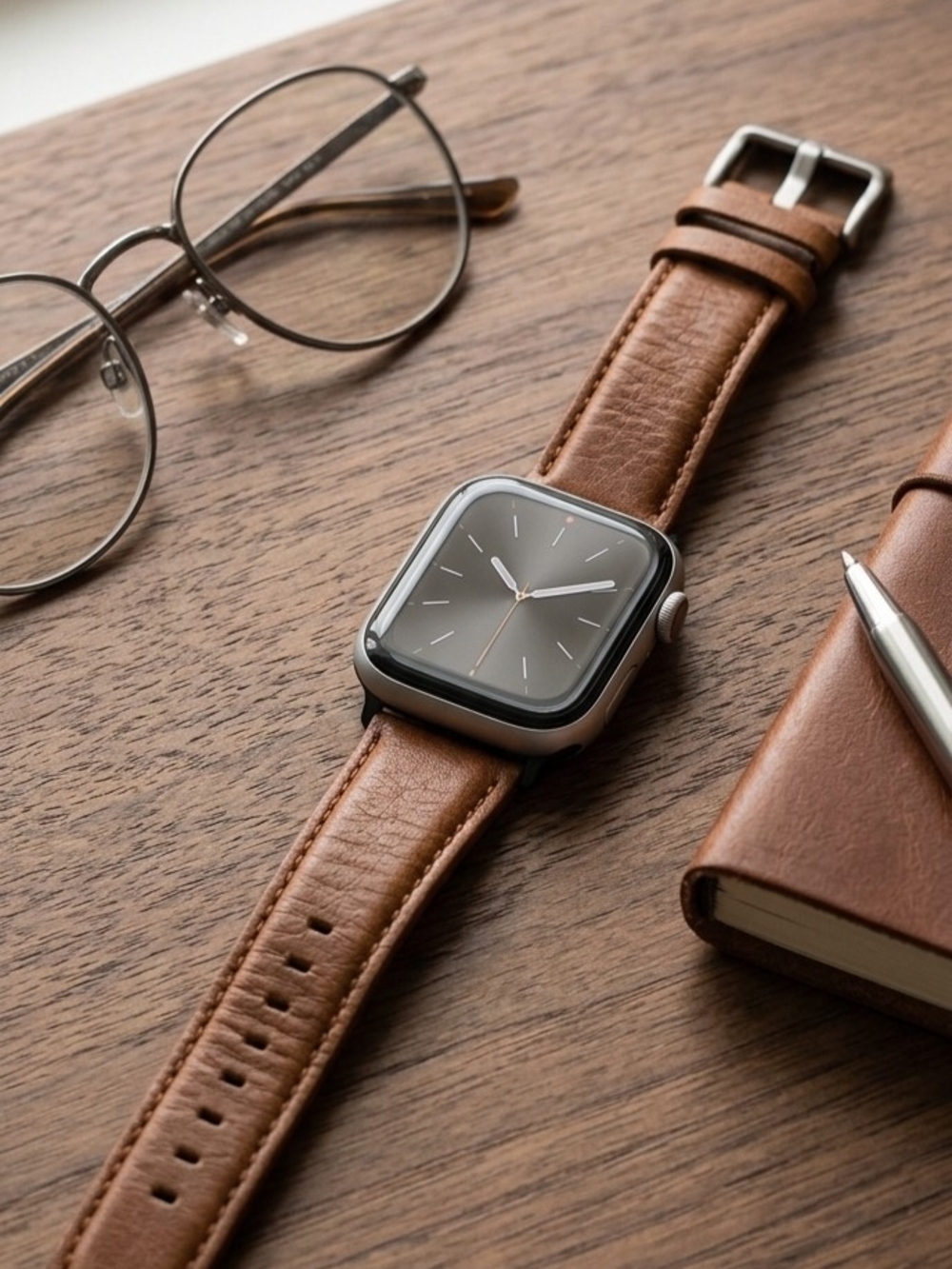 Apple Watch Brown Leather Band For Men